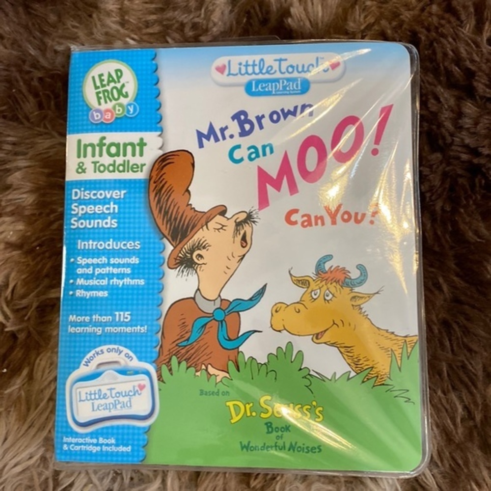 LeapFrog LittleTouch Mr Brown Can Moo Can You? Book & Cartridge
